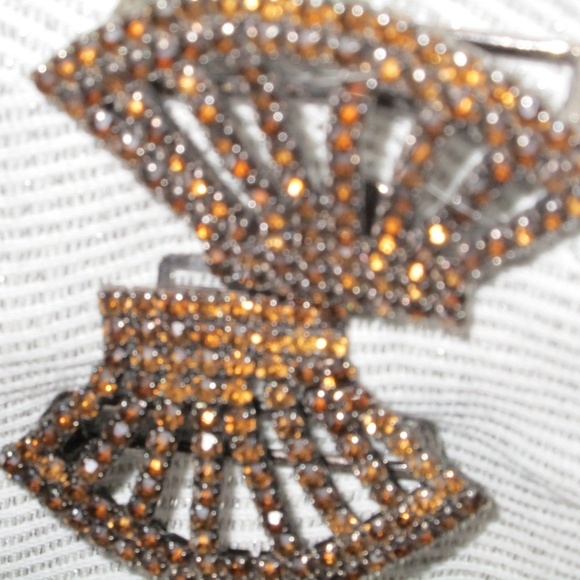 vtg DELIZZA & ESTER JULIANNA RHINESTONE DRESS CLIP - Picture 3 of 8